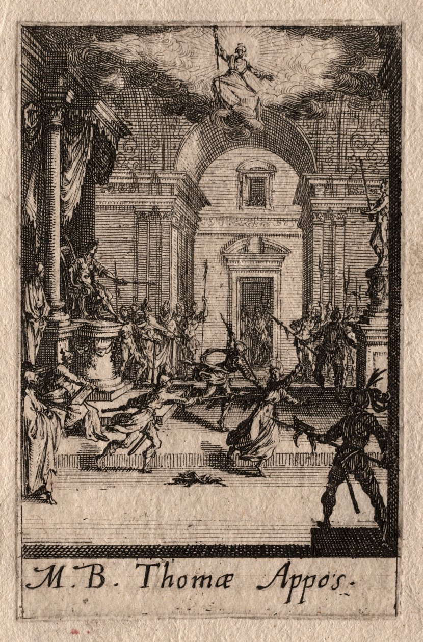 El Martirio de los Apóstoles: Santo Tomás de Jacques Callot