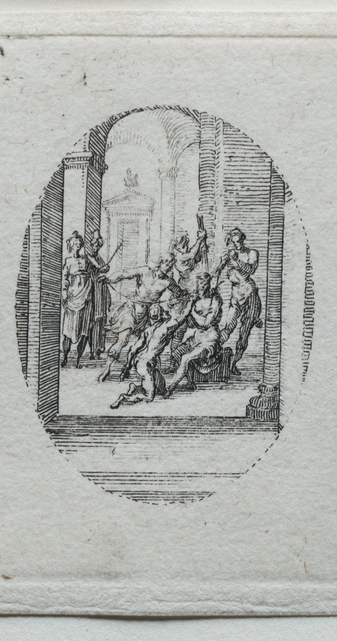 Los misterios de la Pasión: Cristo Coronado de Espinas de Jacques Callot
