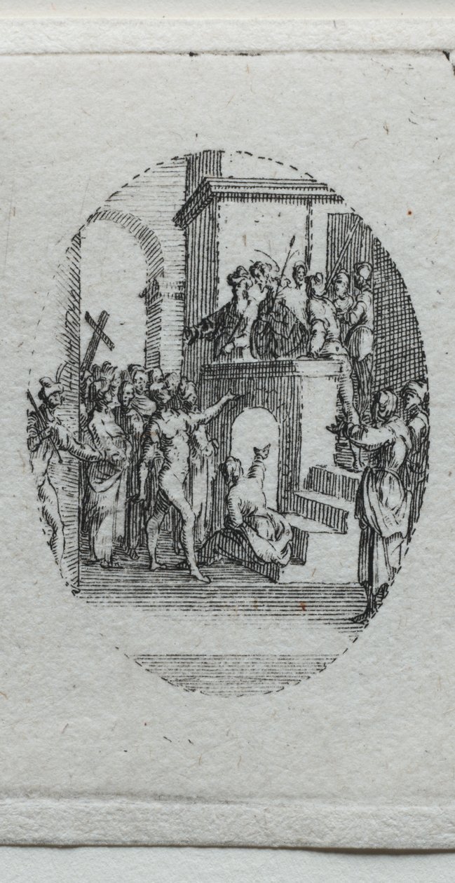 Los misterios de la Pasión: Cristo presentado al pueblo de Jacques Callot