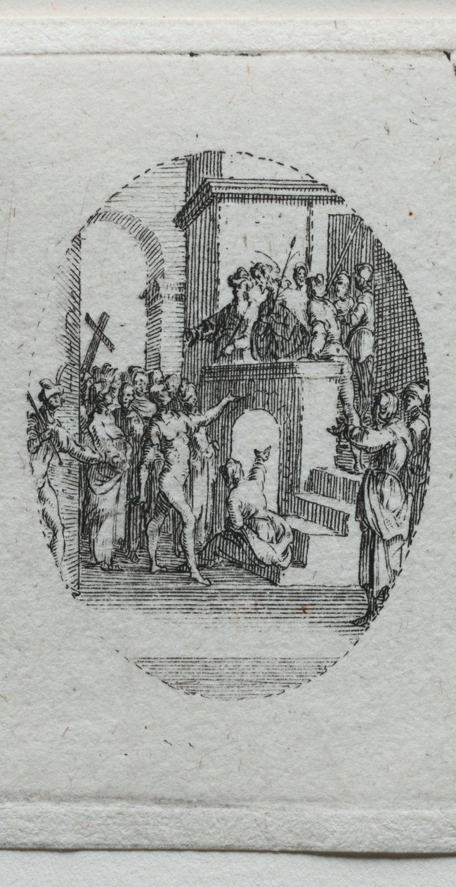 Los misterios de la Pasión: Cristo presentado al pueblo de Jacques Callot