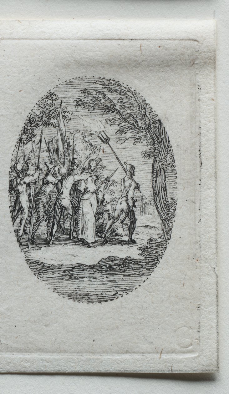 Los misterios de la Pasión: Cristo capturado de Jacques Callot