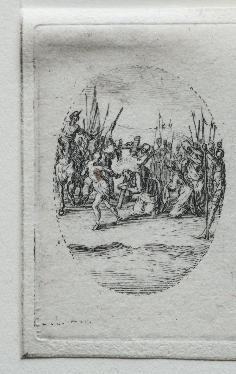 Los misterios de la Pasión: El transporte de la cruz de Jacques Callot