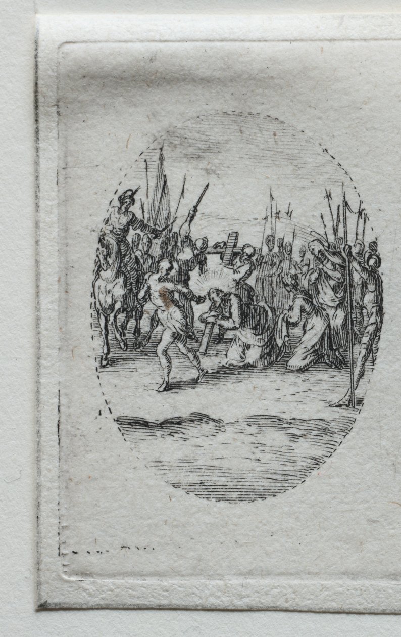 Los Misterios de la Pasión: La Carga de la Cruz de Jacques Callot