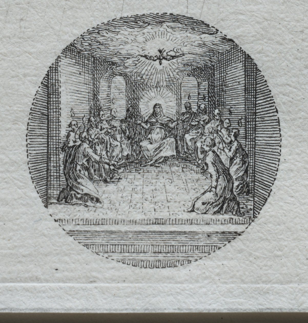 Los misterios de la pasión: El descenso del Espíritu Santo de Jacques Callot