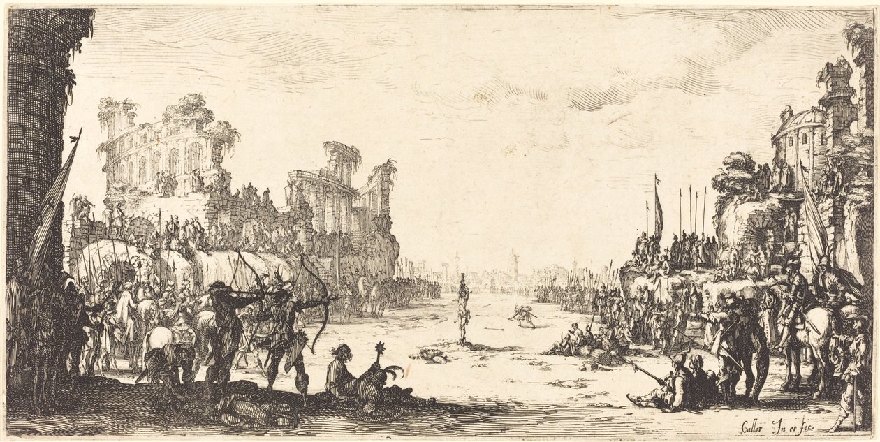 El martirio de San Sebastián de Jacques Callot