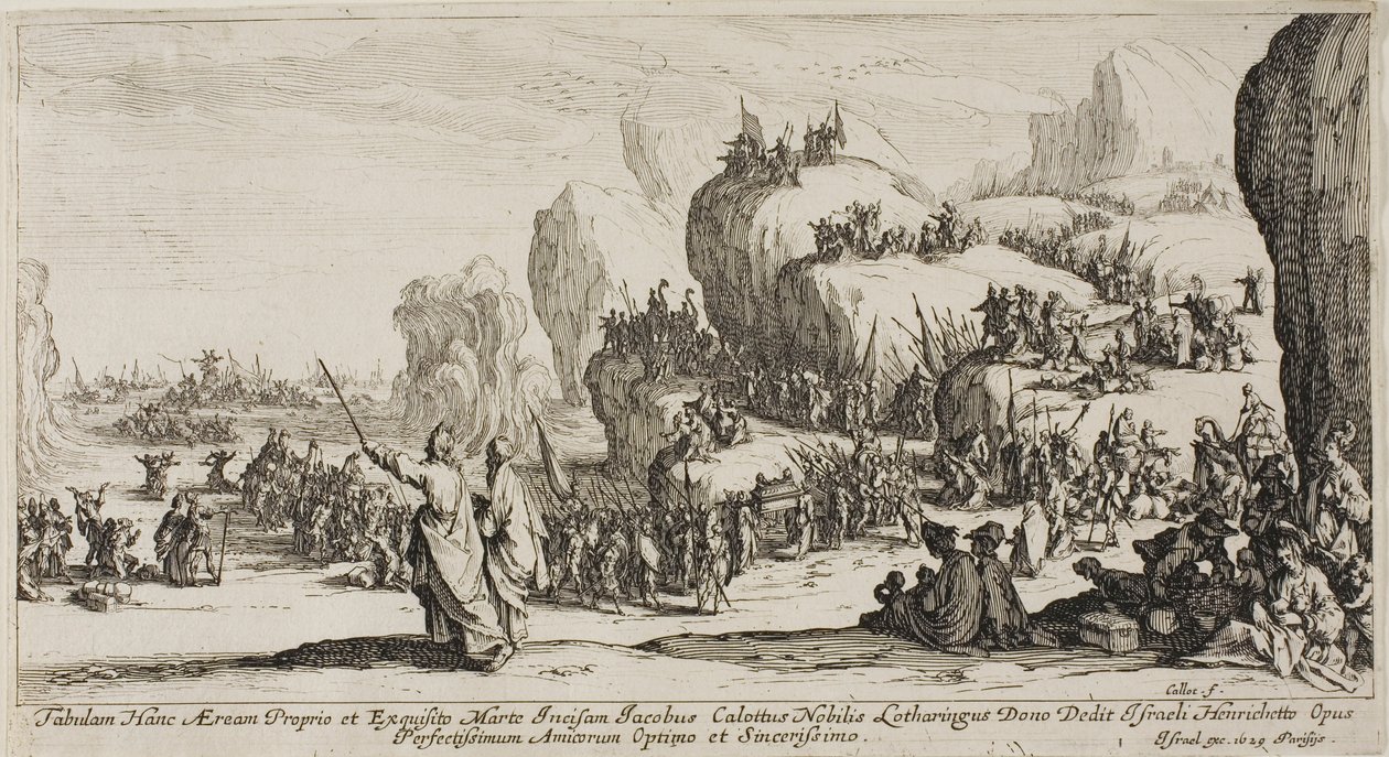 El paso del Mar Rojo de Jacques Callot