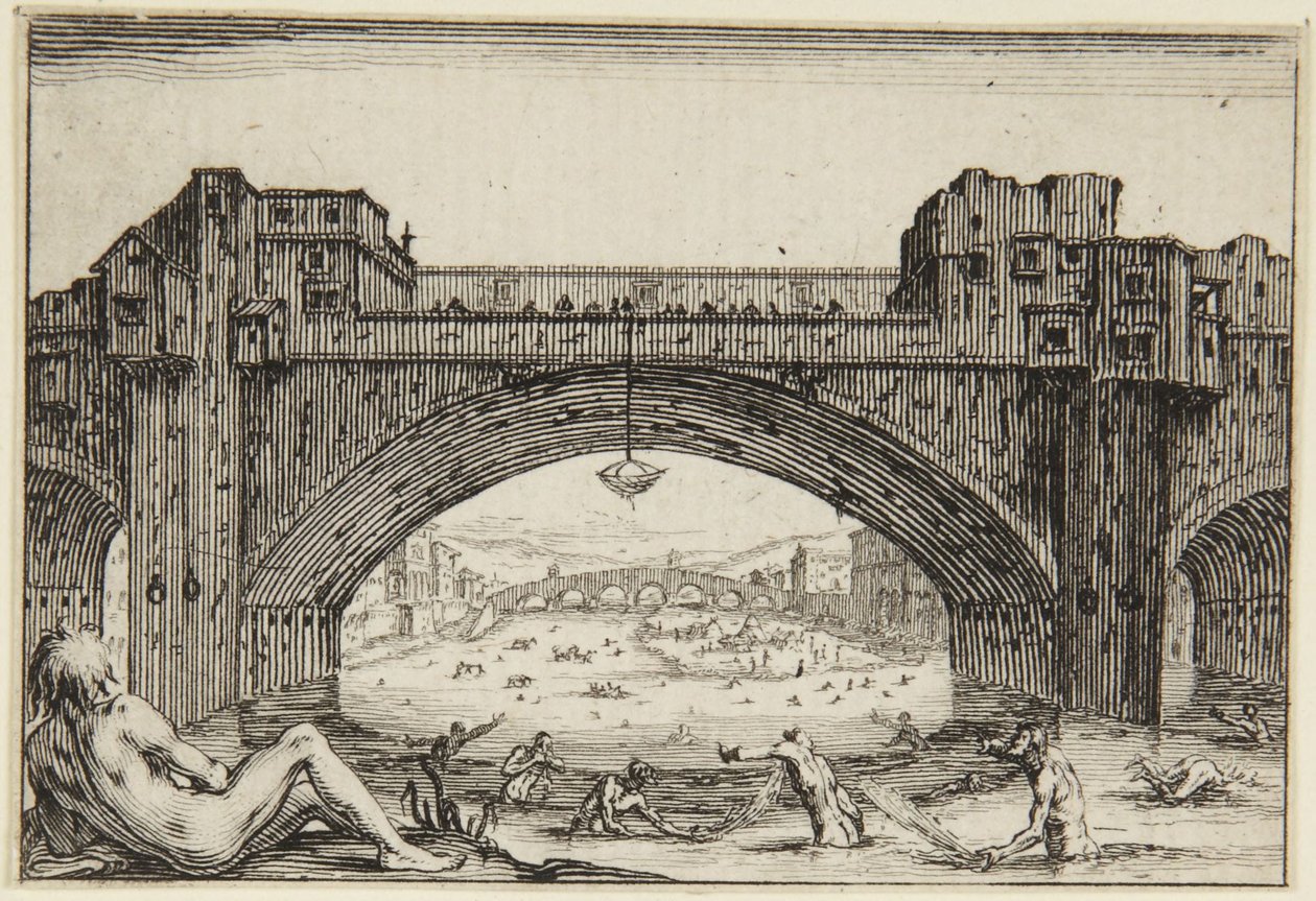 El Ponte Vecchio, Florencia de Jacques Callot