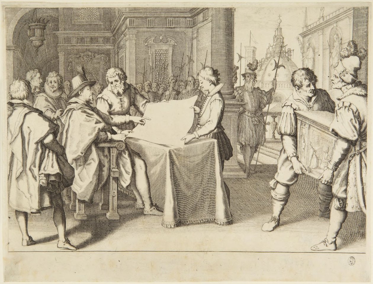 La restauración de la cúpula de Santa María del Fiore en Florencia de Jacques Callot