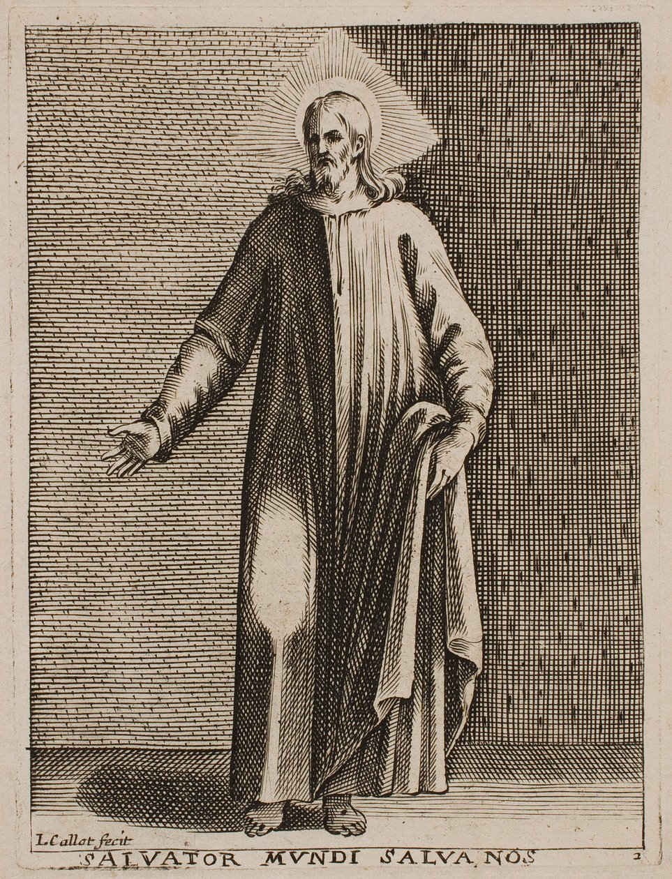 El Salvador del Mundo, de la serie «Imágenes de Roma» de Jacques Callot
