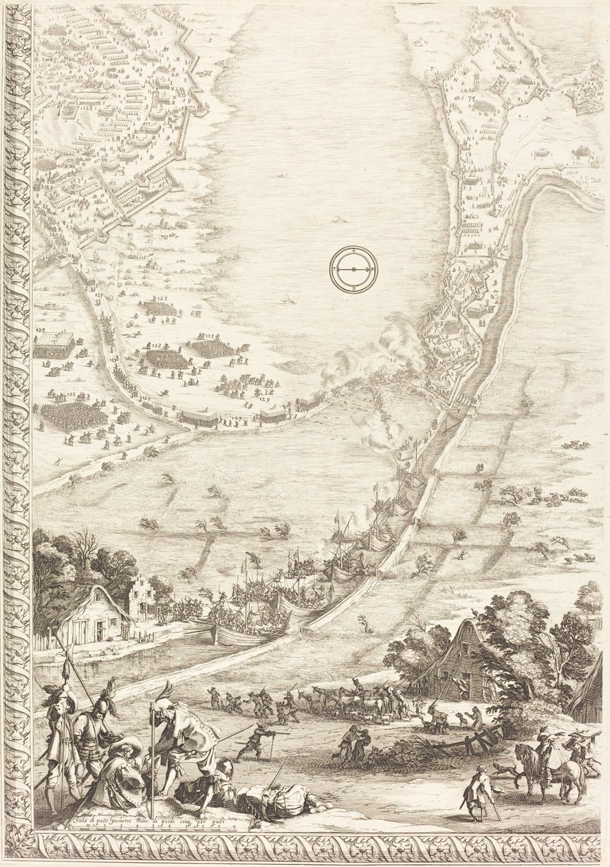 El sitio de Breda [lámina 4 de 6] de Jacques Callot