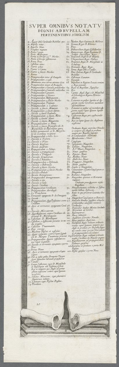 El asedio de La Rochelle: lámina 13 de Jacques Callot