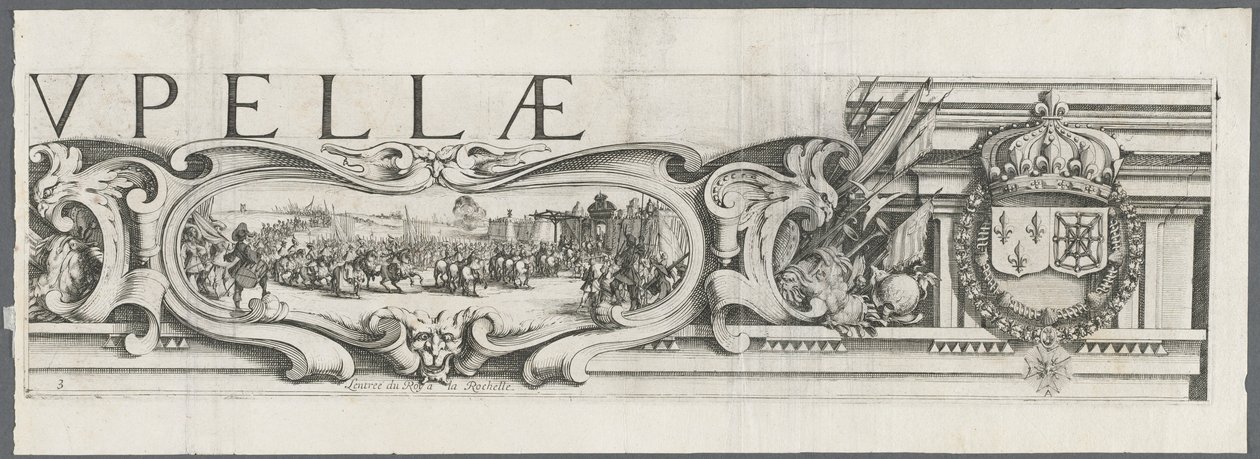 El asedio de La Rochelle: Placa 3 de Jacques Callot