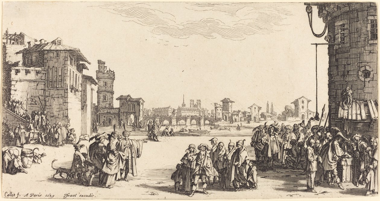 El mercado de esclavos de Jacques Callot