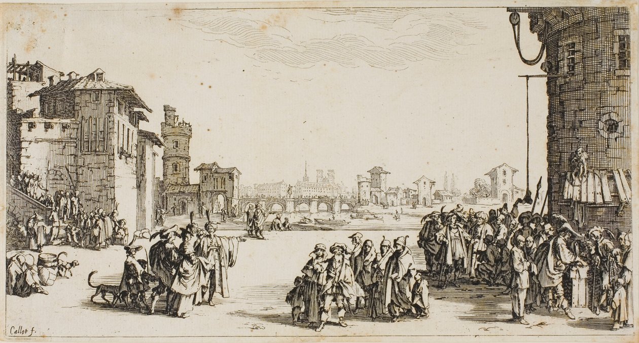 El mercado de esclavos de Jacques Callot
