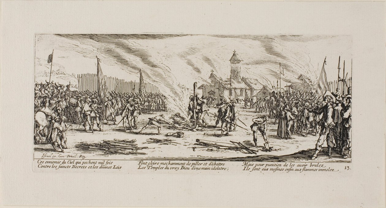 La Estaca, lámina trece de Las miserias de la guerra de Jacques Callot