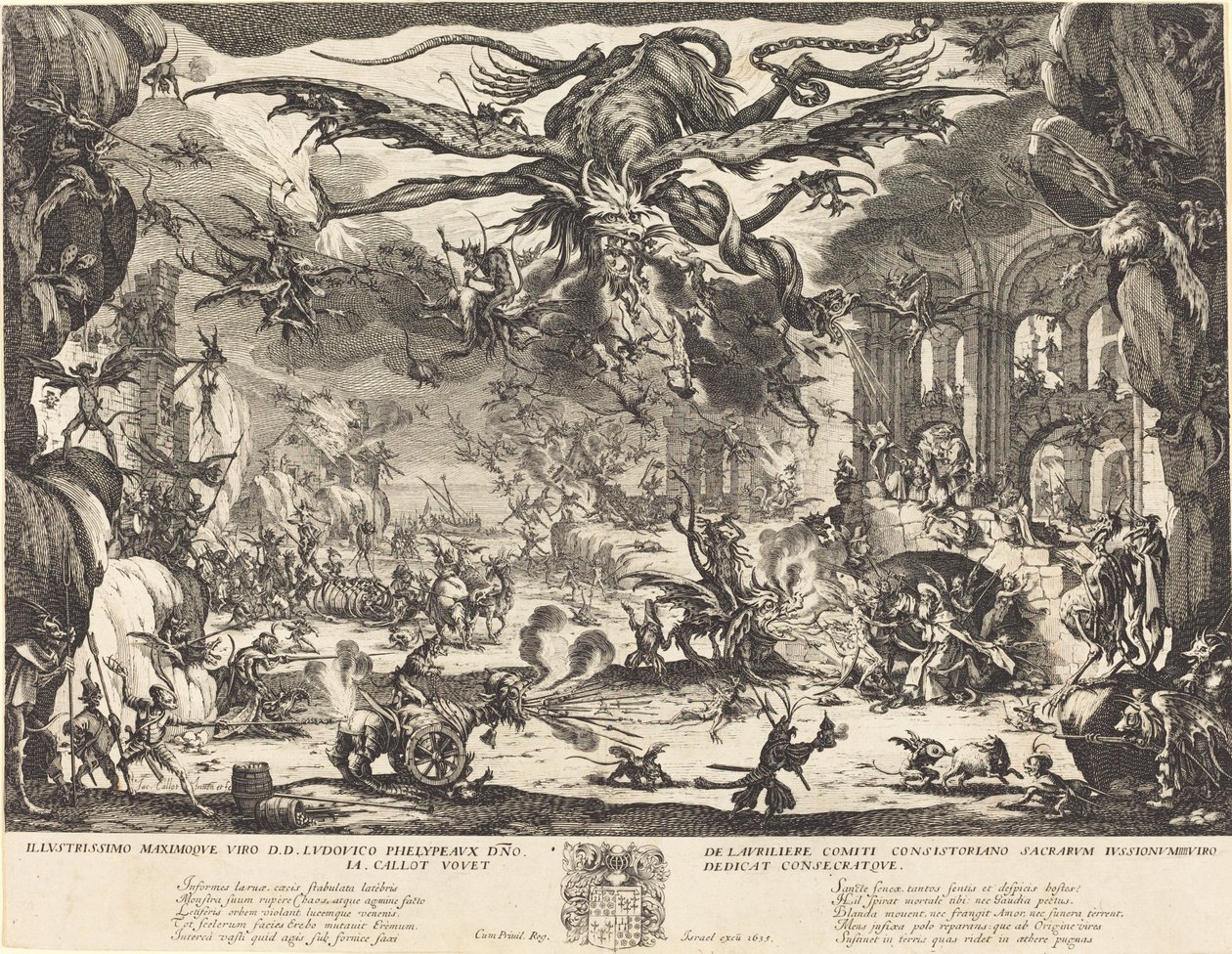 La tentación de San Antonio [segunda versión] de Jacques Callot