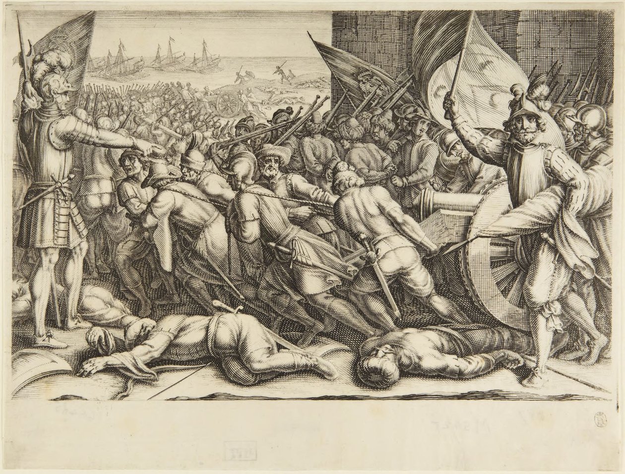 El reembarque de las tropas de Jacques Callot