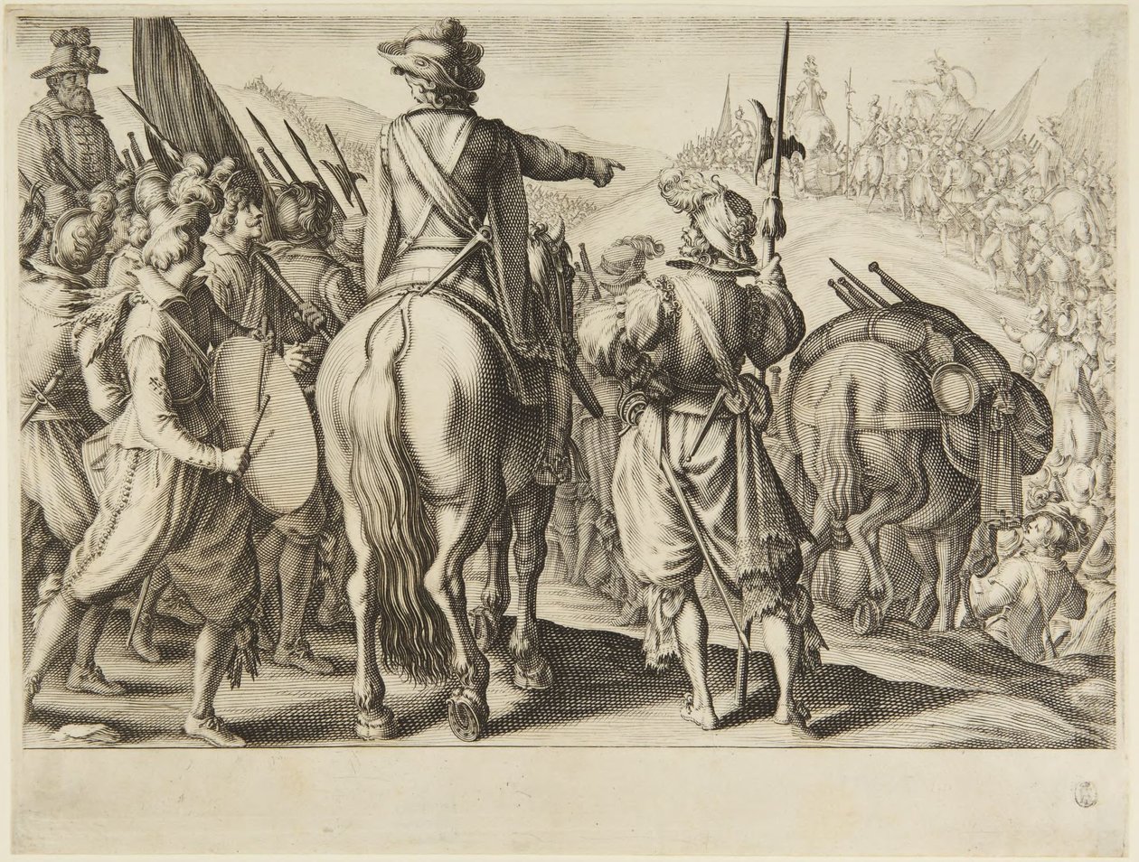 Las tropas en marcha de Jacques Callot