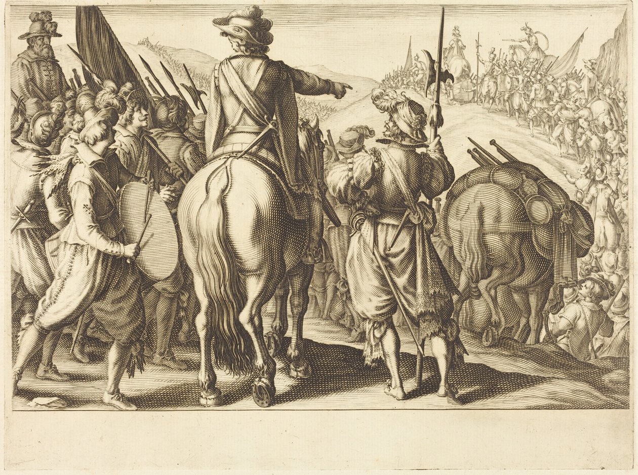 Las tropas en marcha de Jacques Callot