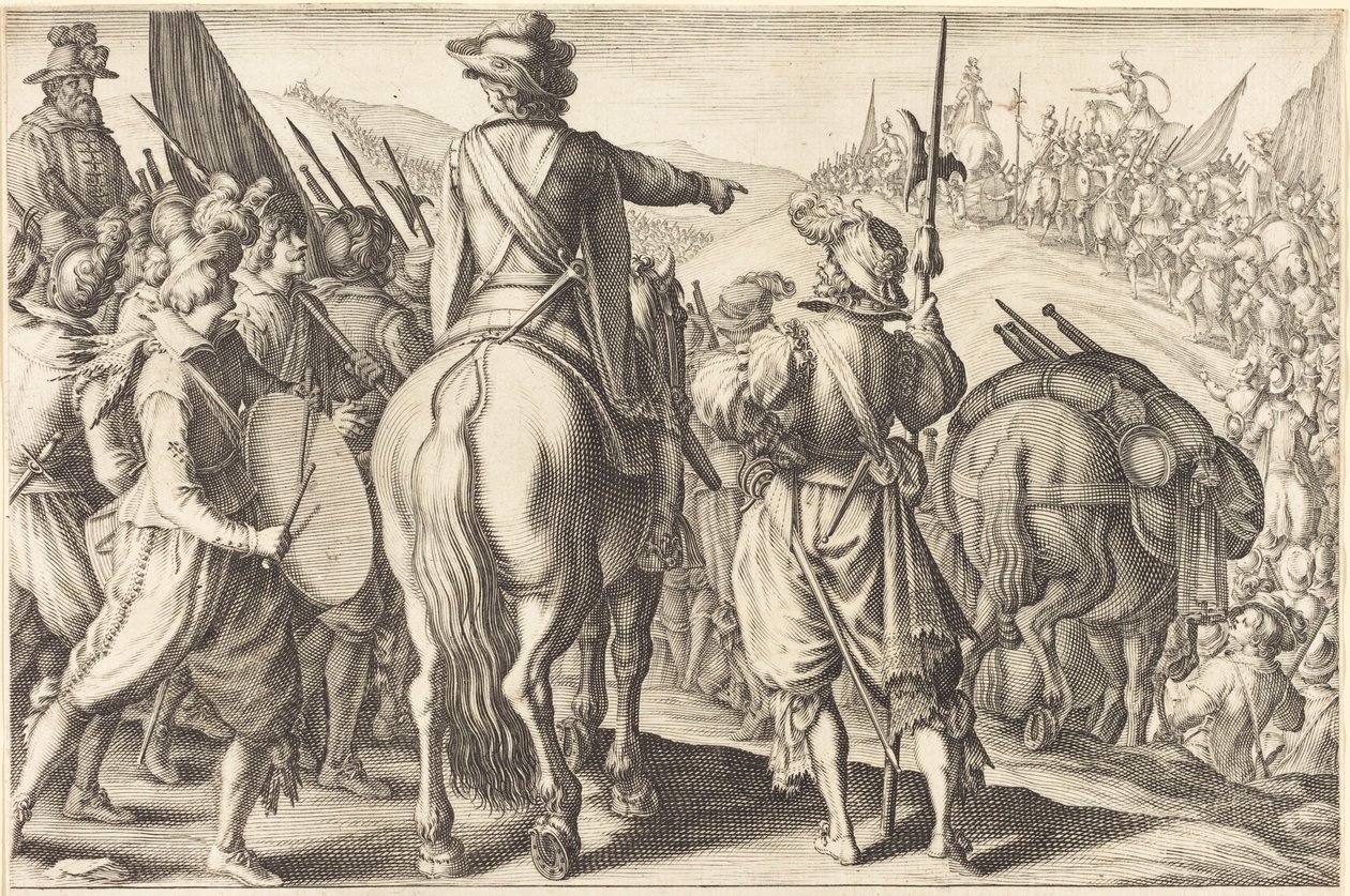 Las tropas en marcha de Jacques Callot