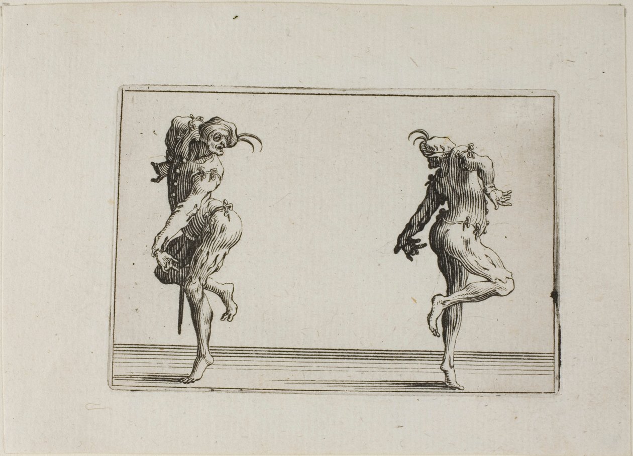 Los dos pantaloncitos de espaldas, de Los Caprichos de Jacques Callot