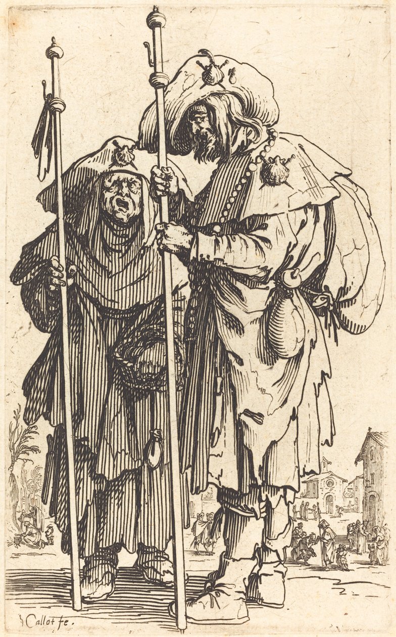 Los dos peregrinos de Jacques Callot