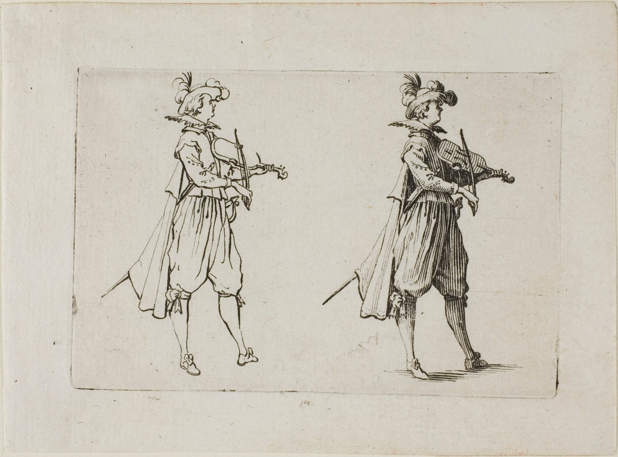 El violinista, de Los Caprichos de Jacques Callot