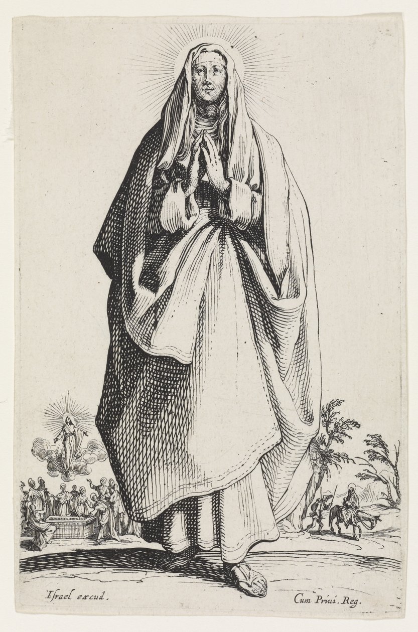 La Virgen María de Les Grands Apôtres, 1631 de Jacques Callot