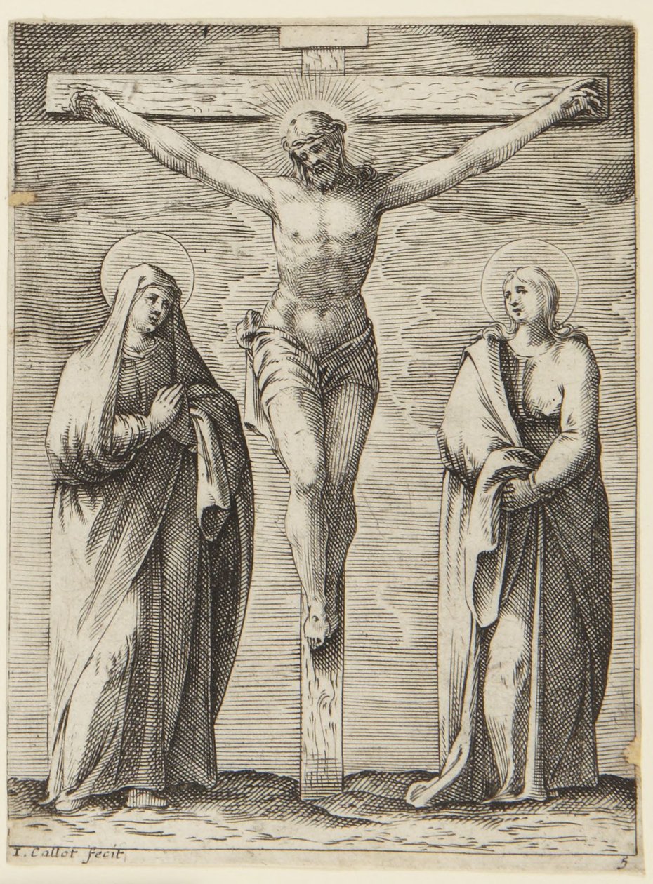 La Virgen y San Juan al pie de la Cruz de Jacques Callot