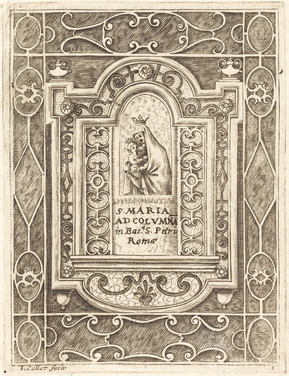 La Virgen en la columna de Jacques Callot