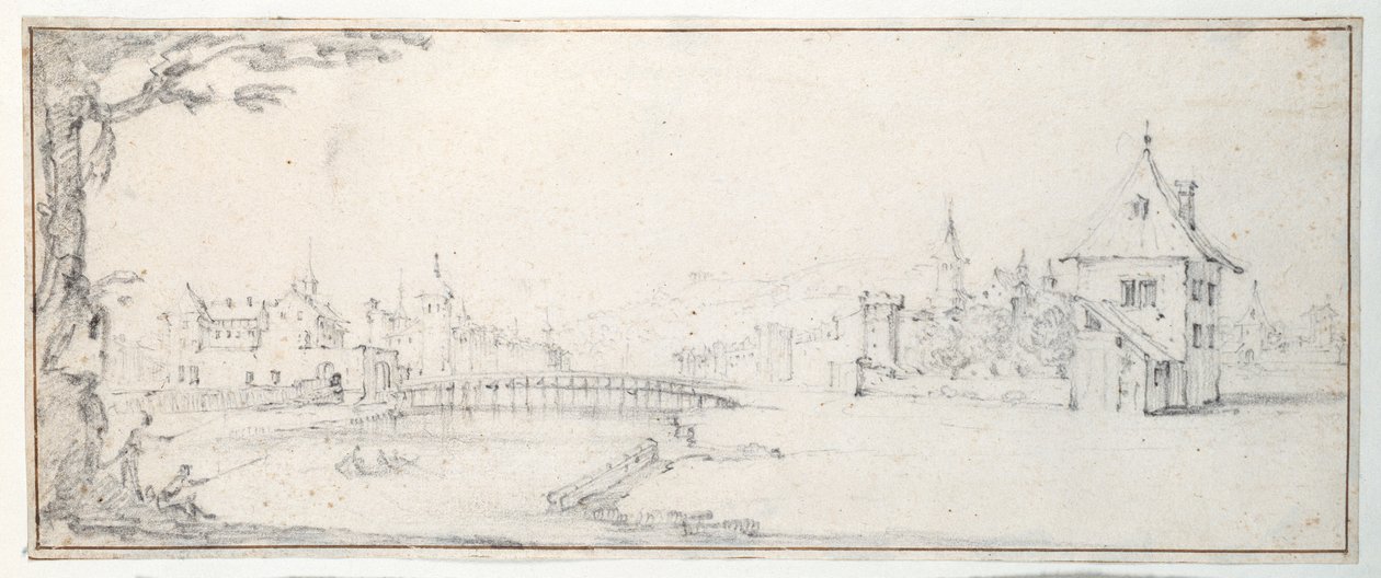 El puente de Gaucheu en Epinal de Jacques Callot