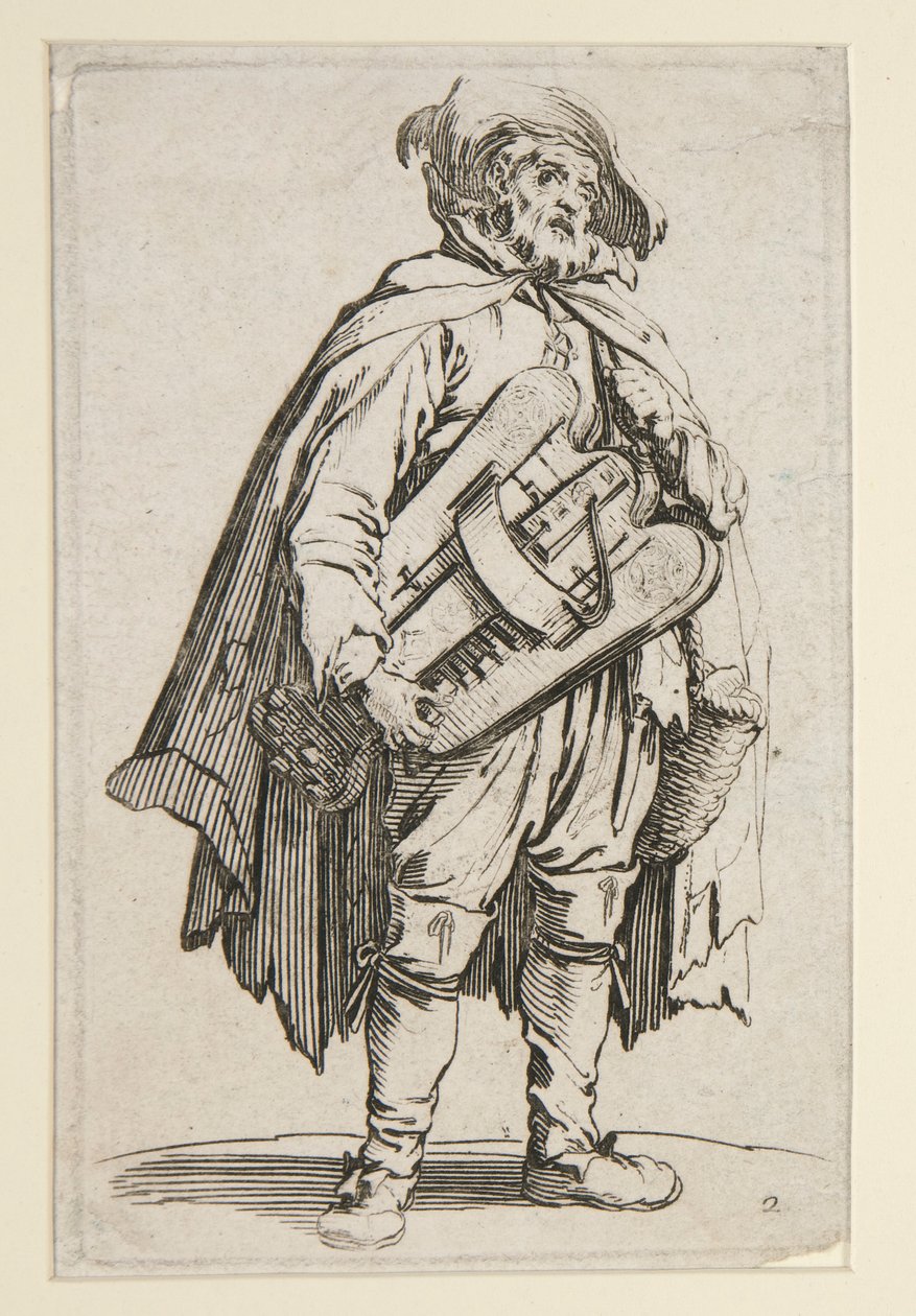 El zanfonista, de Los mendigos (Le Joueur de Vielle) de Jacques Callot