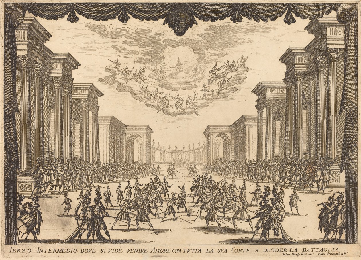 Tercer Intermezzo, 1617 de Jacques Callot