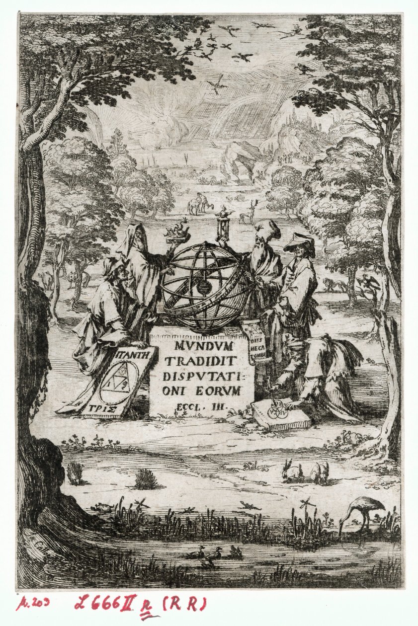 Portada de Sacra Cosmologia ... (grabado) de Jacques Callot
