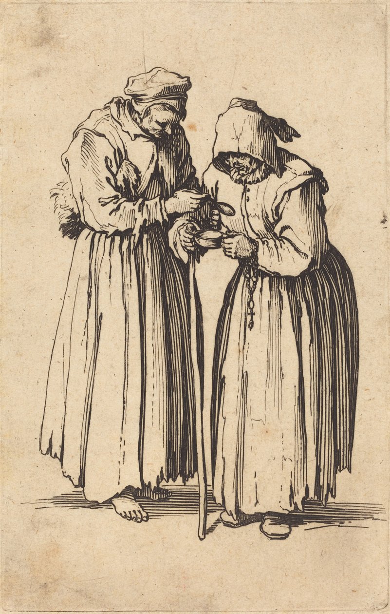 Dos Mujeres Mendigas de Jacques Callot
