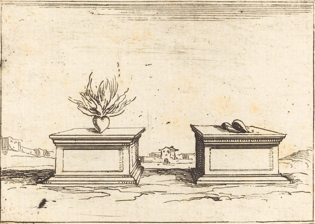 Dos corazones de Jacques Callot