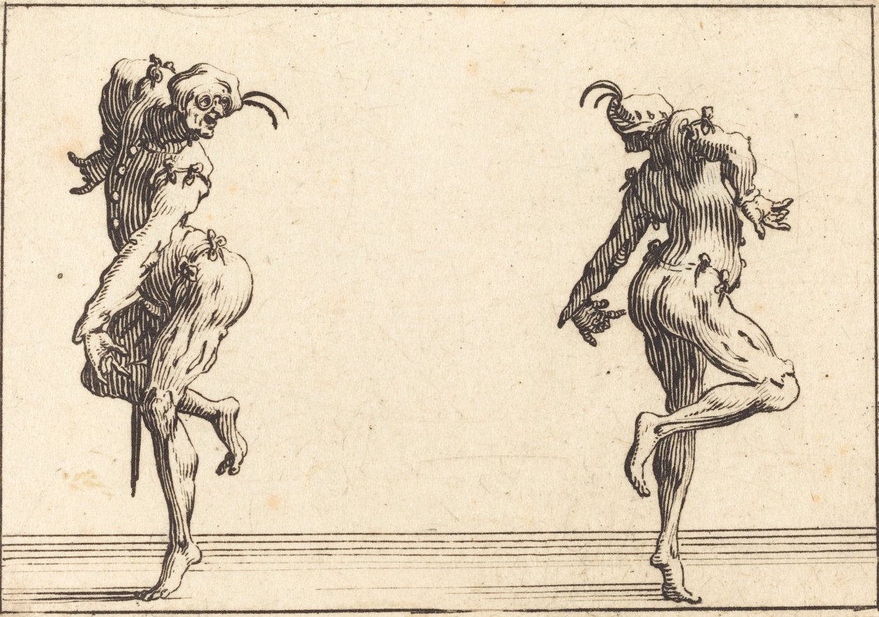 Dos pantalones bailando de Jacques Callot