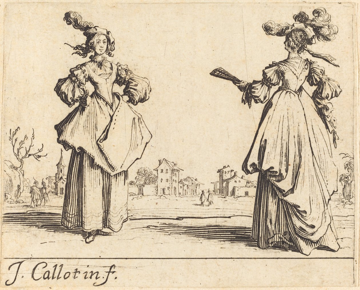 Dos Mujeres de Sociedad de Jacques Callot