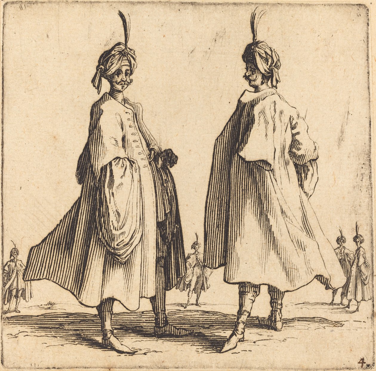 Dos turcos de Jacques Callot