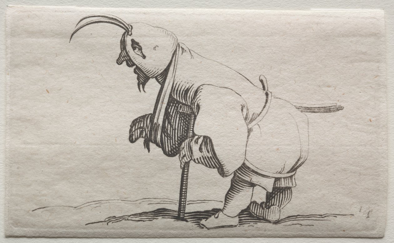 Varie figure gobbi di Iacopo Callot (Cripple with a hood) de Jacques Callot
