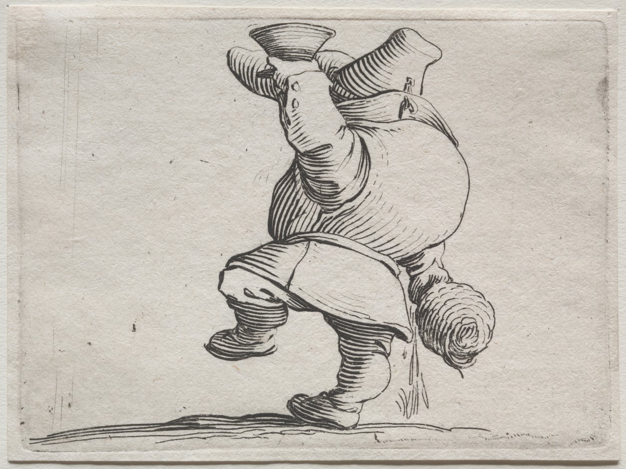 Varie figure gobbi di Iacopo Callot (Drinker Seen From Behind) de Jacques Callot