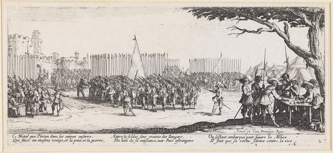 Banderas para las murallas de la ciudad de Jacques Callot