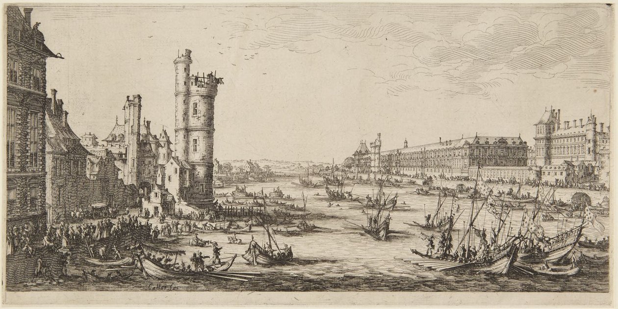 Vista del Louvre de Jacques Callot