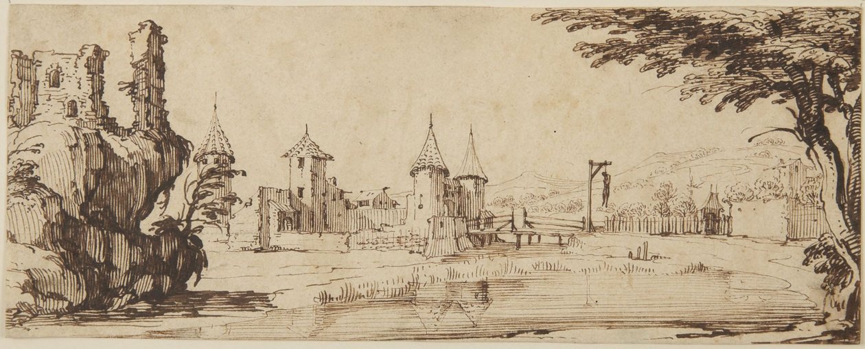 Vista del castillo de Jacques Callot