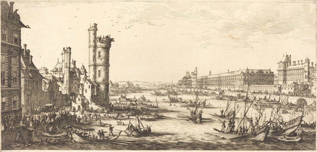Vista del Louvre de Jacques Callot