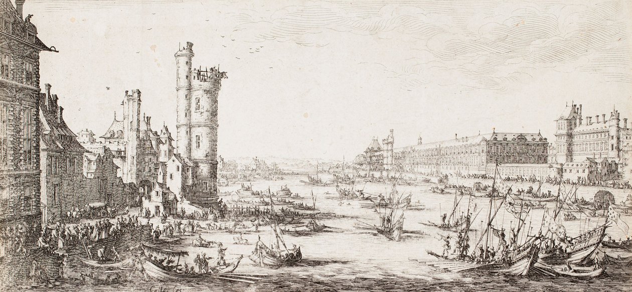 Vista del Louvre de Jacques Callot