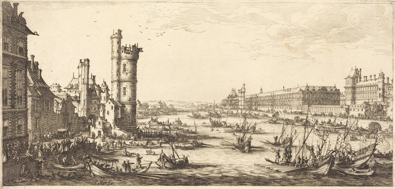 Vista del Louvre de Jacques Callot