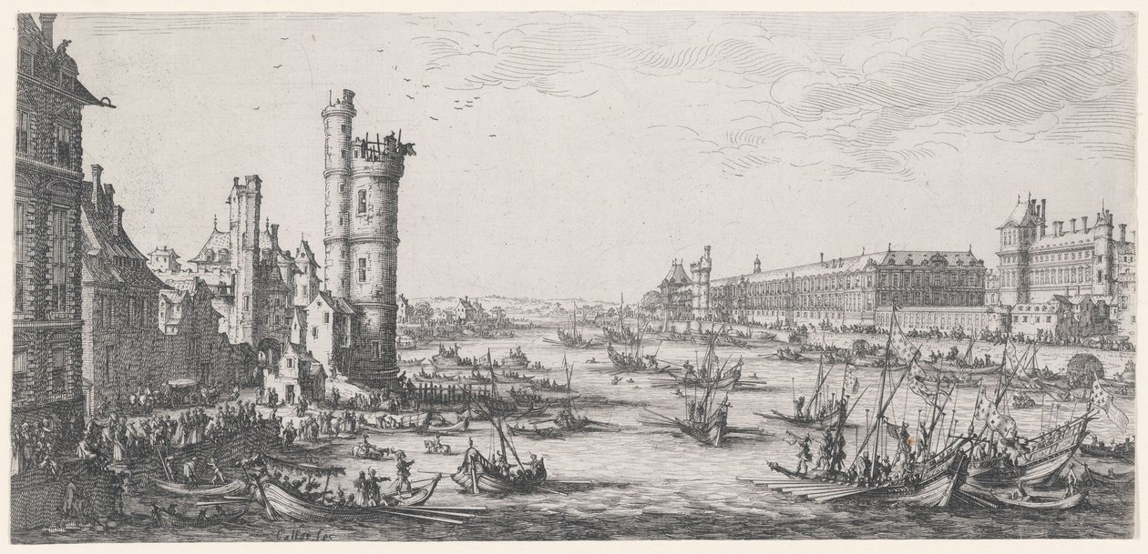 Vista del Louvre de Jacques Callot
