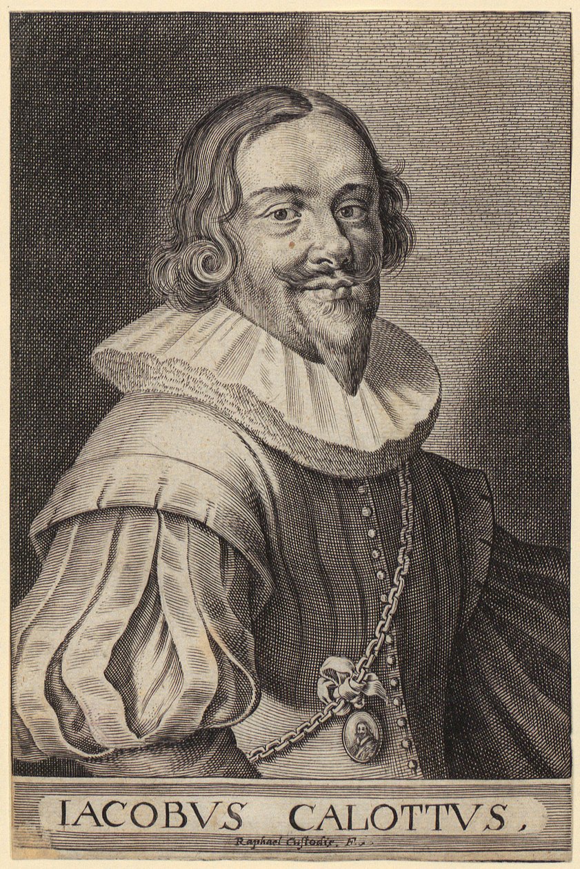 Zanni, lámina 3 de la serie «Los tres Pantaloni» de Jacques Callot
