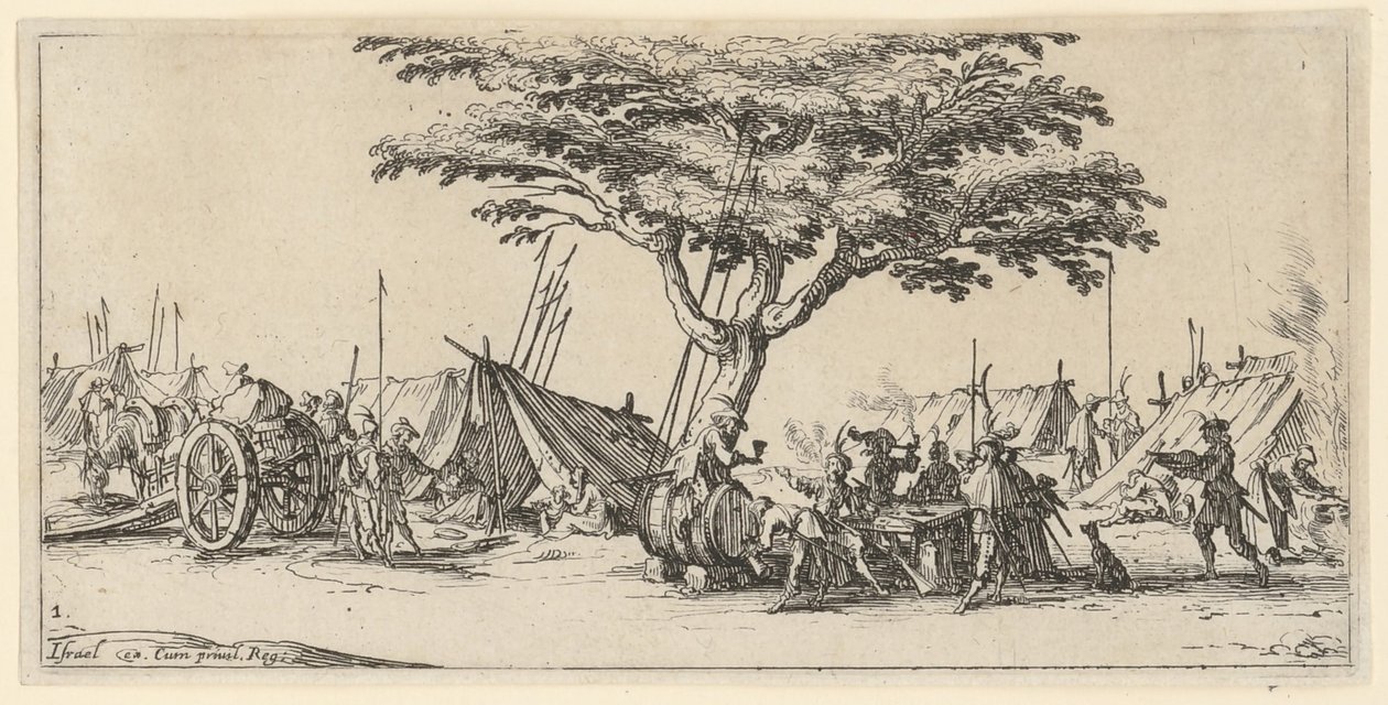 Campamento de tiendas de campaña de Jacques Callot